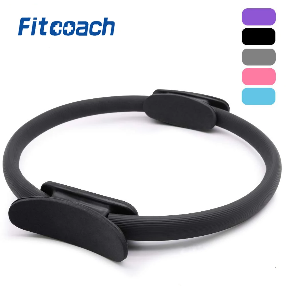 Pilates Ring Fitness Magic Circle Lightweight Durable Foam Padded Handles Flexible Resistance Exercise Equipment for Toning Arms