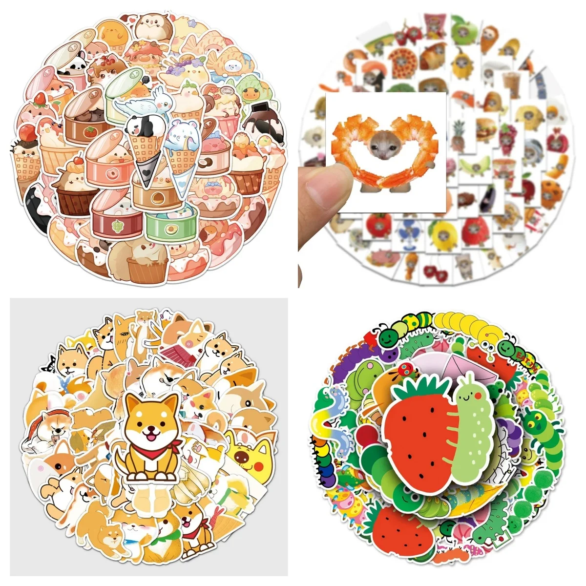 10/30/50PCS Cartoon Animal Series Sticker Decoration Notebook Guitar Water cup Suitcase Scrapbook Waterproof Sticker Wholesale