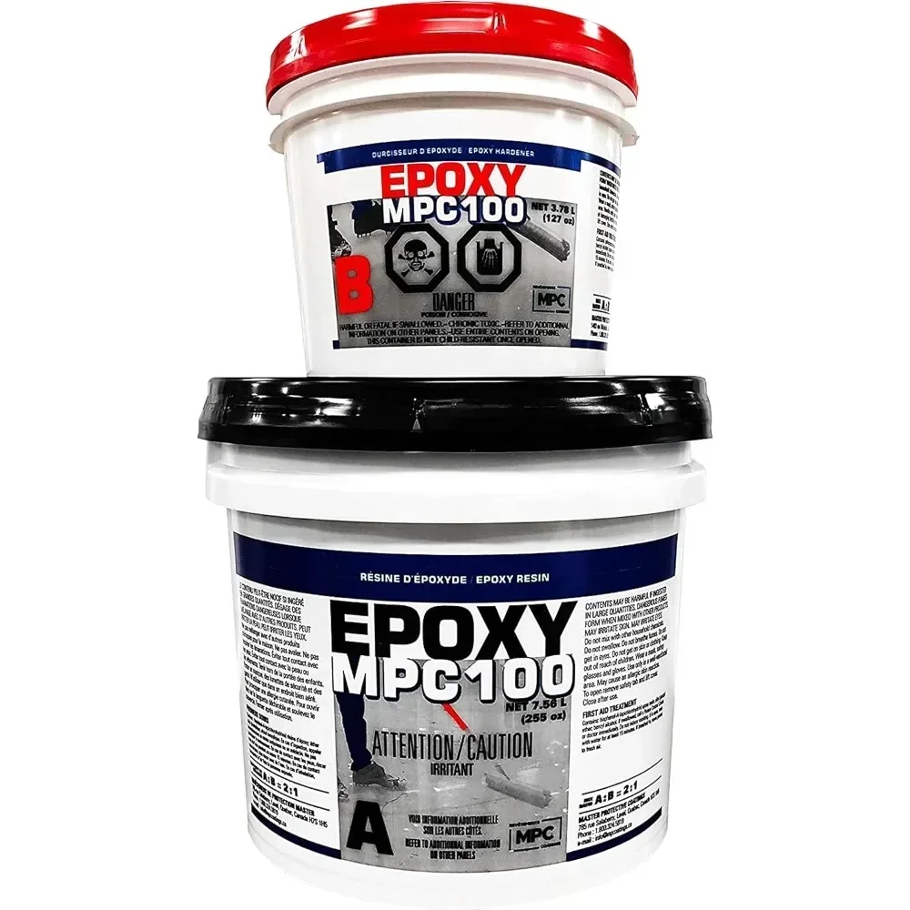 Clear Epoxy Resin Coating for Floors & Counter Tops, 100% Solids, Self Leveling - extremely durable against wear and tear