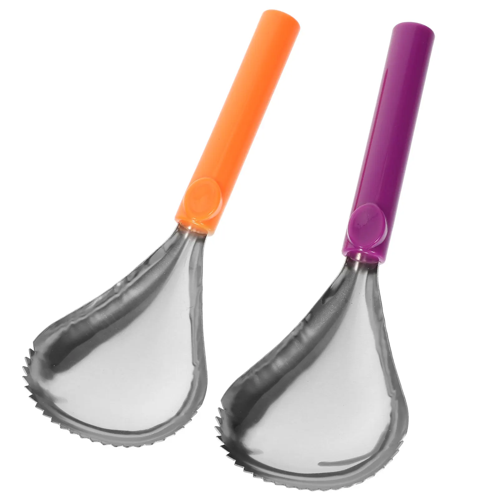

2pcs Stainless Steel Pumpkin Corer Scoop Fruit Core Removing Tool Ice Scoop Kitchen Gadget Portable Pumpkin Pulp Remover Home