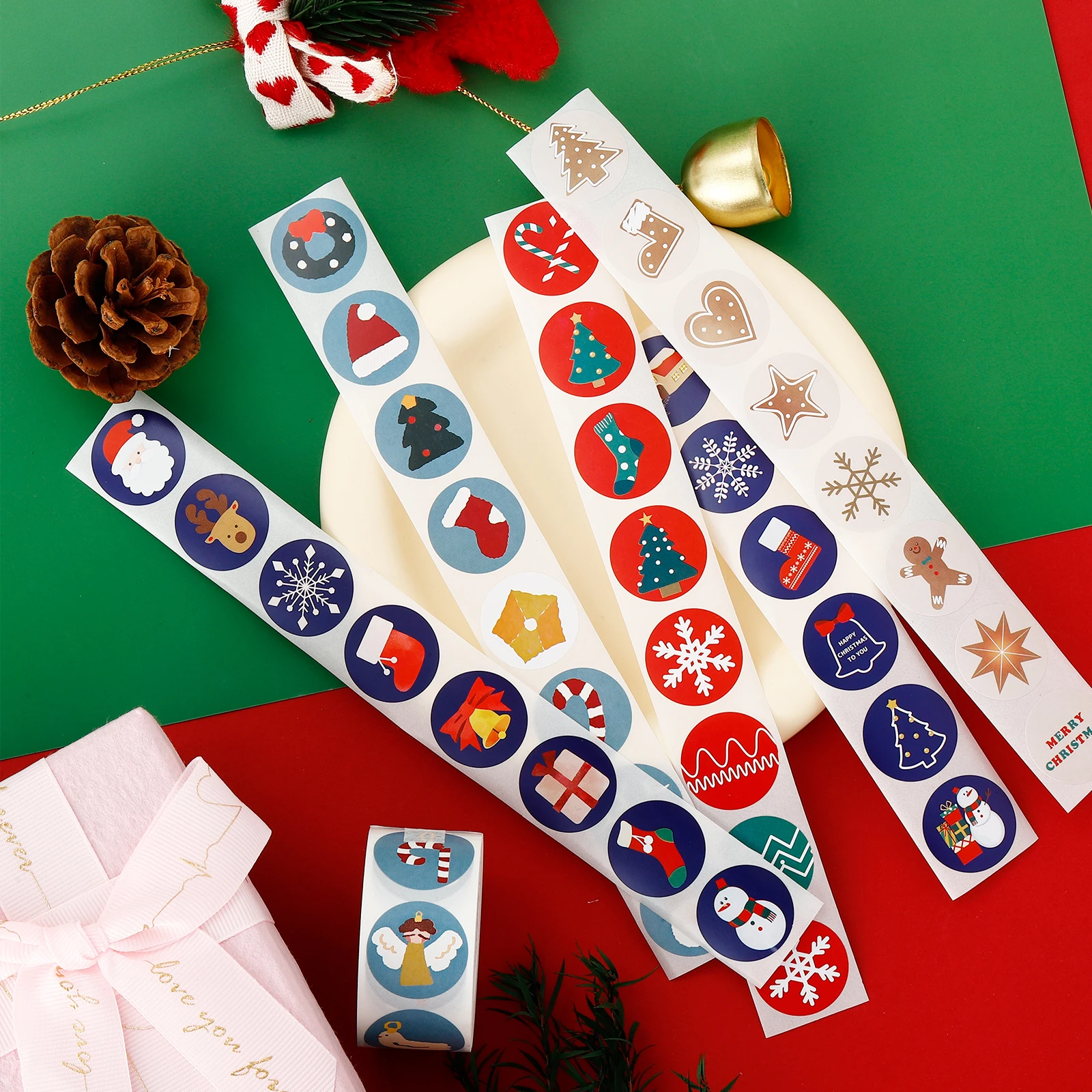 Christmas series stickers gingerbread man Santa Claus sealing stickers party gifts envelopes greeting cards decorative stickers
