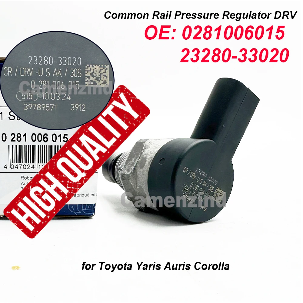 

0281006015 23280-33020 Регулятор давления Common Rail DRV для Toyota Yaris Auris 1.4 D4d Corolla 23810-33030 107780-0531