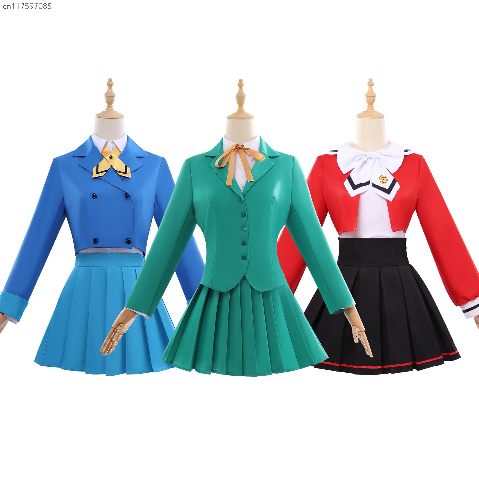 Costume de cosplay Anime Magic Knight Rayearth, Shidou Hikaru, Ryuuzaki Umi, Hououji Fuu, uniforme, jupe, tenue de jeu de rôle pour fête d'Halloween