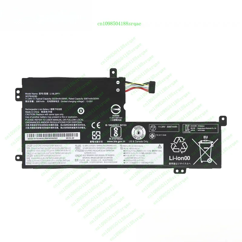 

Новый аккумулятор L18M3PF2 для Lenovo IdeaPad L340-15API L340-15IWL L340-17API "% тест"