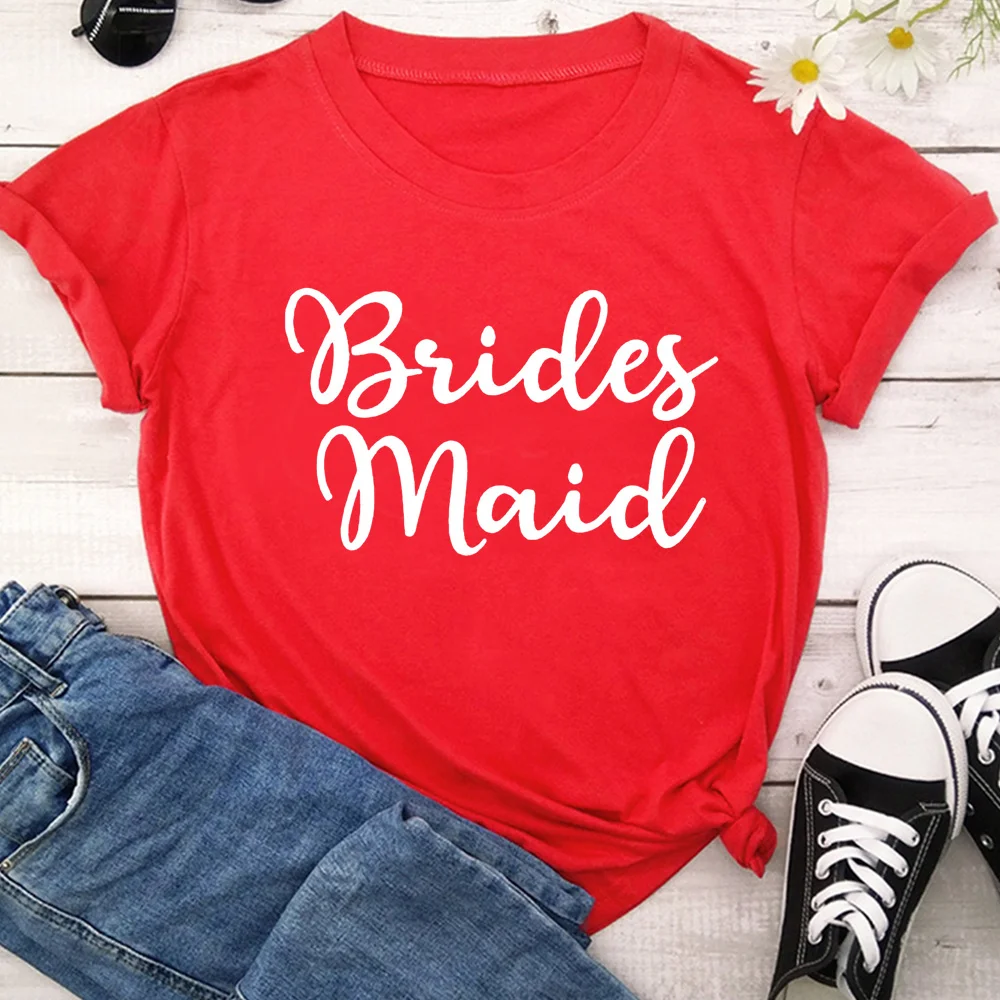 Magliette da festa Bride To Be damigella d'onore spose Squad Do addio al nubilato TX6078