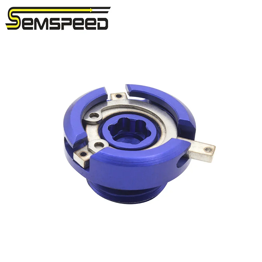 SEMSPEED CNCรถจักรยานยนต์สําหรับYamaha NMAX 155 150 125 2015-2019 2020 2021 น้ํามันท่อระบายน้ําปลั๊กเครื่องยนต์Fillerถังสลักเกลียว