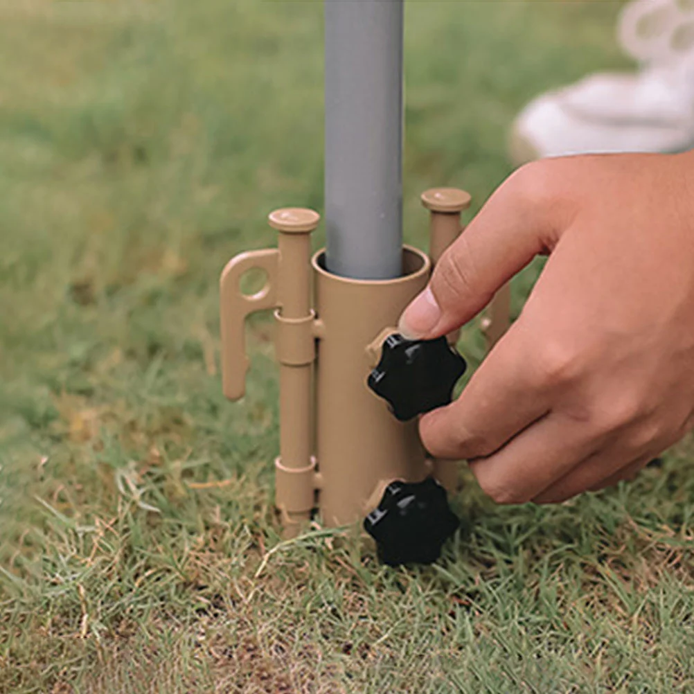 Abrazaderas para postes de toldo, fijador de dosel, silla, soporte para sombrilla al aire libre, varilla de tubo fijo del ejército