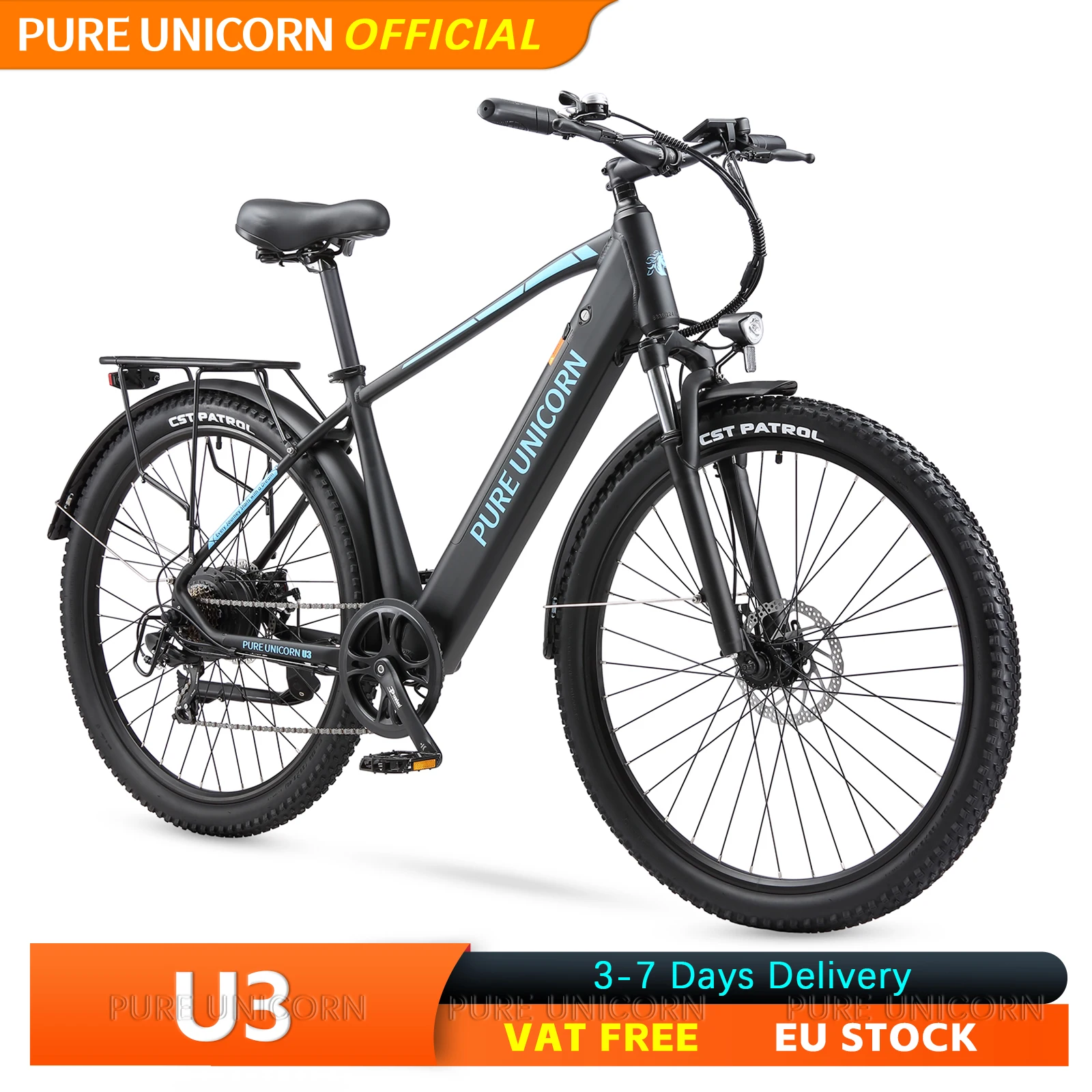 PURE UNICORN U3 Elektrofahrrad 29 Zoll für Herren 48V 750W Erwachsenen-E-Bikes Günstig Kostenloser Versand Elektrofahrräder Elektrisches Mountainbike