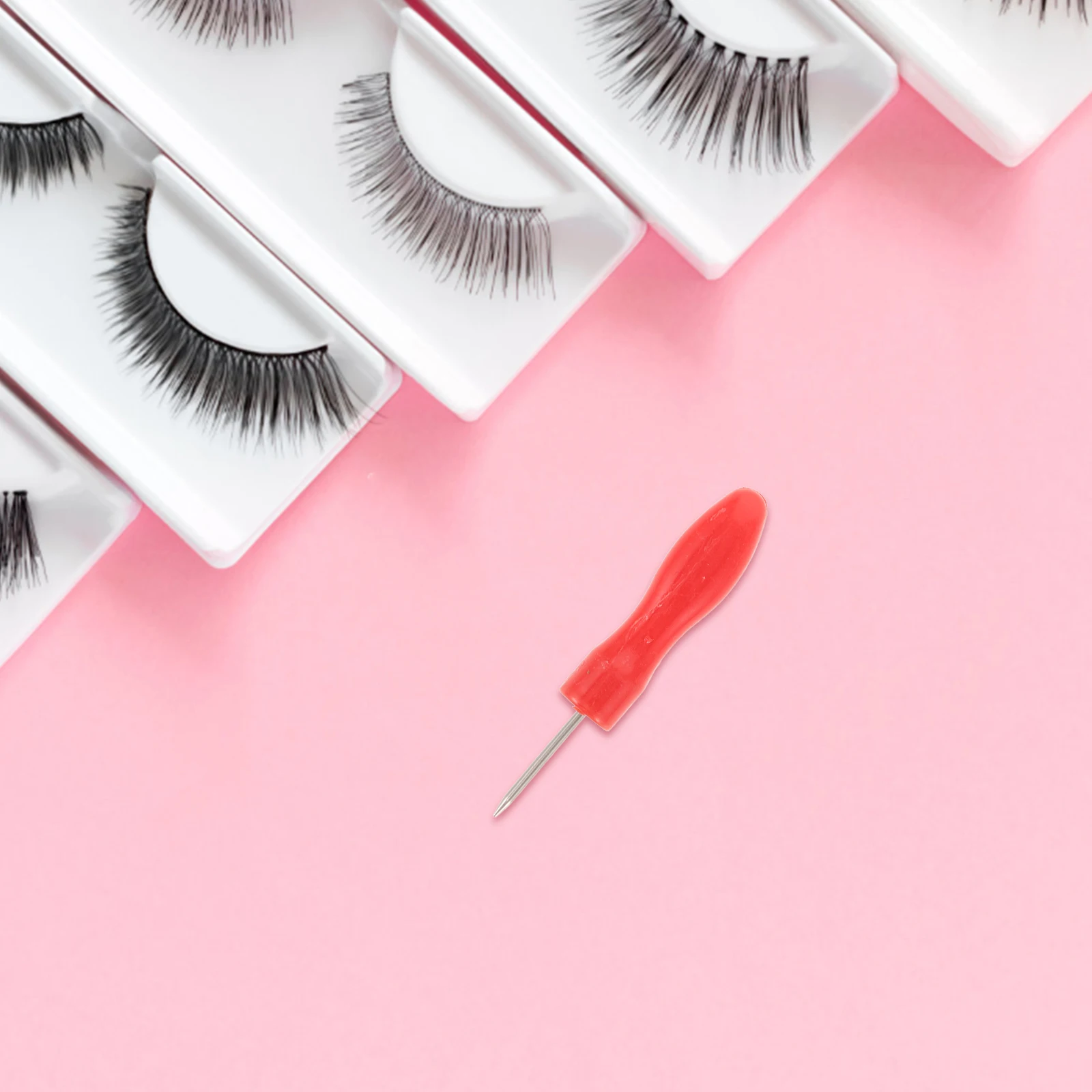 

10pcs Eyelash Glue Bottle Anti Blocking Piercing Needle Stainless Durable Ideal Extension Supplies Preventing