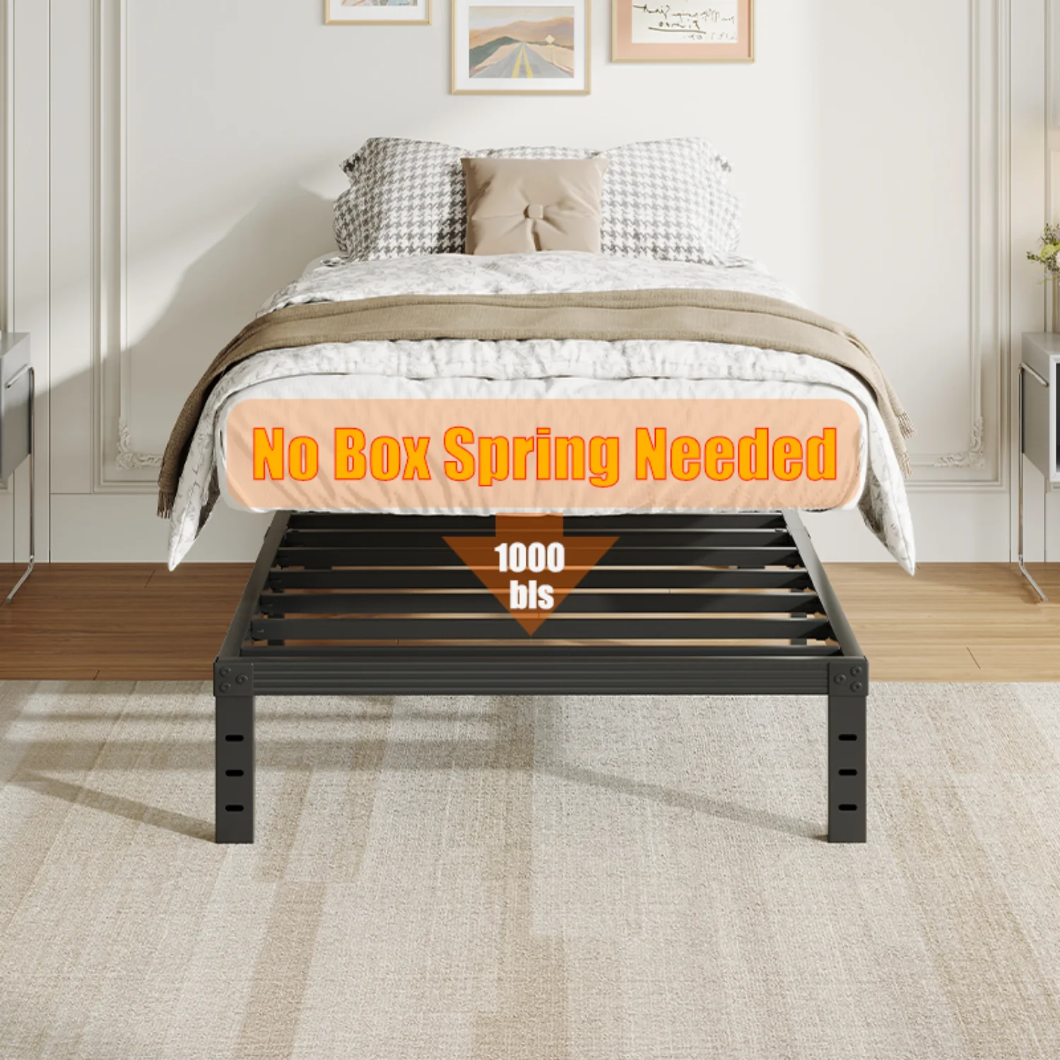 Thumbnail 2 - #21 Trending Metal Platform Beds Right Now
