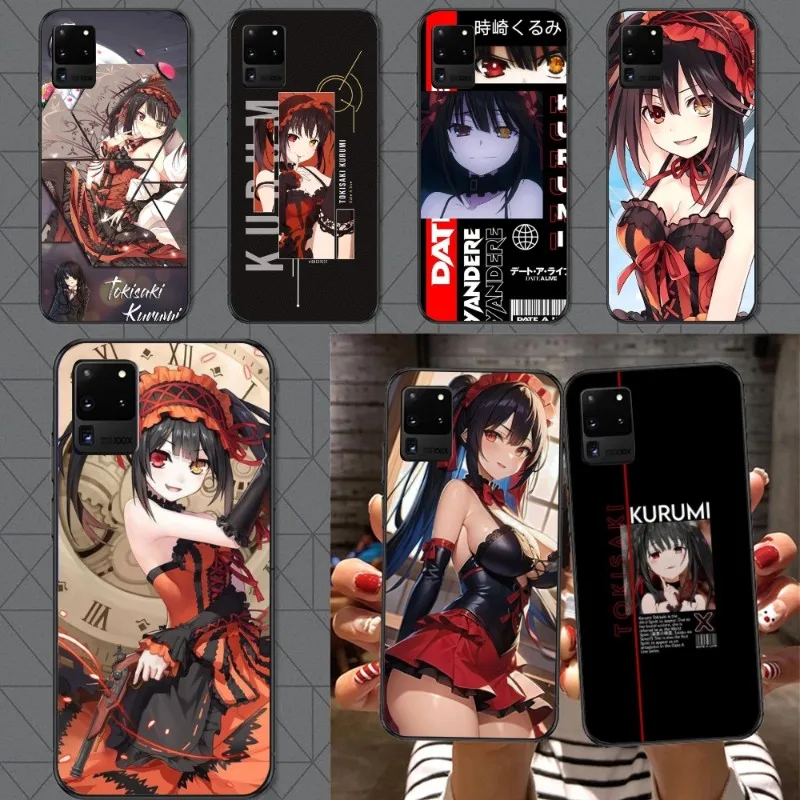 DAL KURUMI TOKISAKI Cell Phone Case for Samsung A91 A81 A73 A72 A71 A30S A20 A12 A13 A52 A53 4G 5G Black Soft Phone Cover Funda