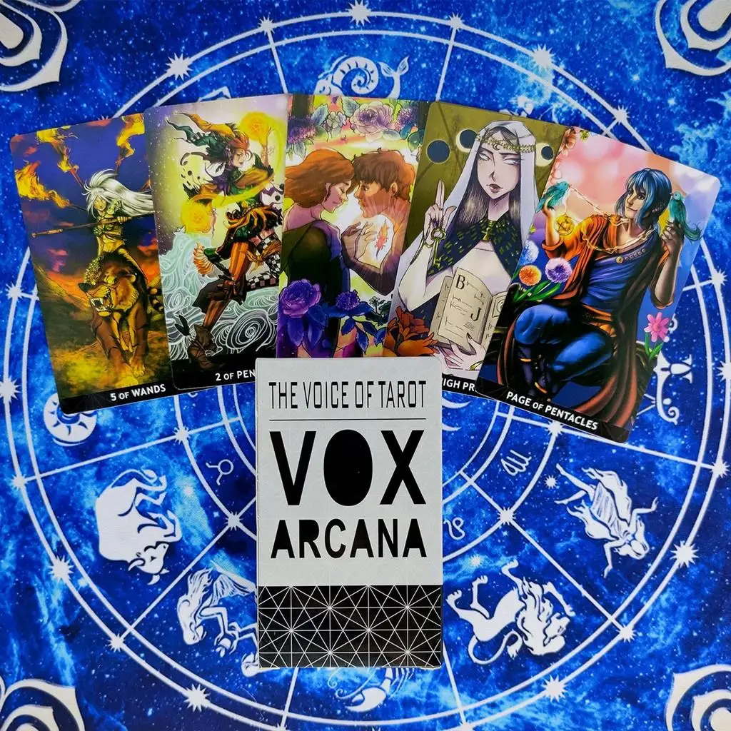 10,3 * 6 cm Vox Arcana Tarotkarten Englische Version Wahrsagerei Tarot Deck Unterhaltung Party 78 Stück Karten