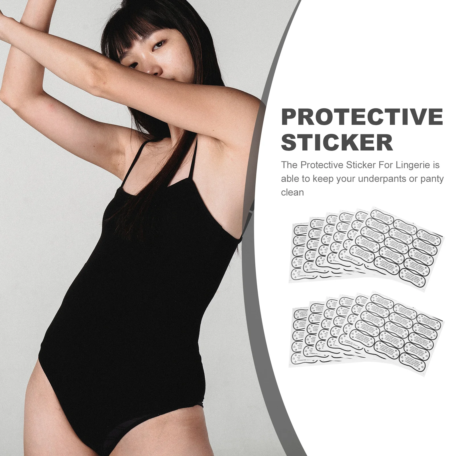 100 Pcs Swimming Trunks Stickers Adhesive Lingerie Panty Liner Suit Protective For Swimwear Pvc Swimsuit Miss