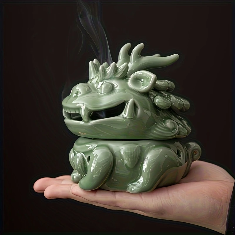 1 ensemble de brûleurs d'encens en céramique de porcelaine bleue Nafulong, porte-encens en céramique, le choix parfait pour la décoration de la maison et les fêtes