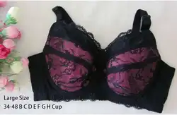 Extra Large Plus Size Womens Bra Cup Bras Full Figured Bras 34 36 38 40 42 44 46 48 B C D E F G H Soutien Gorge