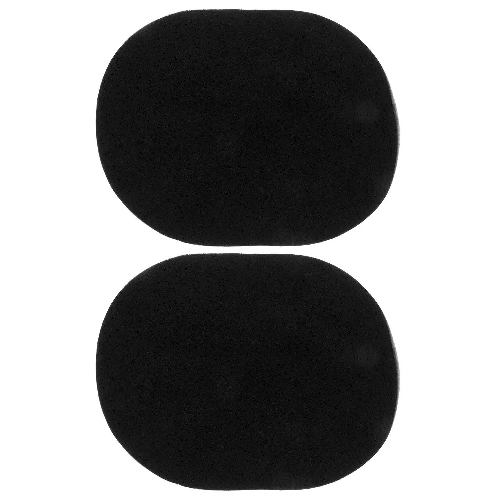 

2Pcs Bamboo Black Cleansing Makeup Face Cleaning Pore Skin Care Smooth Facial Cleansing Sponge Make Up Sponge Soft