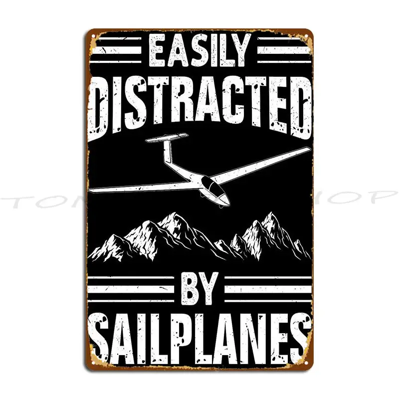 Glider Gliding Soar  Metal Plaque Poster Design Pub Wall Decor Garage Club Party Design  Tin Sign Poster