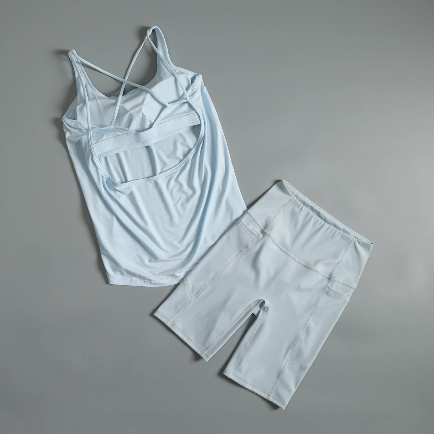 

Yoga suit women's summer fashion gym training morning jogging speed drying clothes high waist hip lifting sports cycling shorts