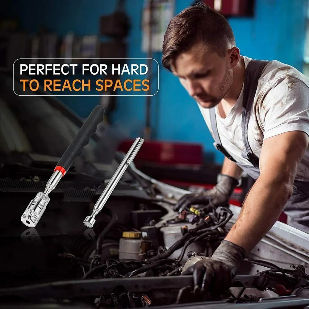 2Pcs Telescopic Magnet Mini Portable Heavy Duty Magnetic Pick-Up Nut Home Hand Tools Set Extendable Long Reach Pen Instrument