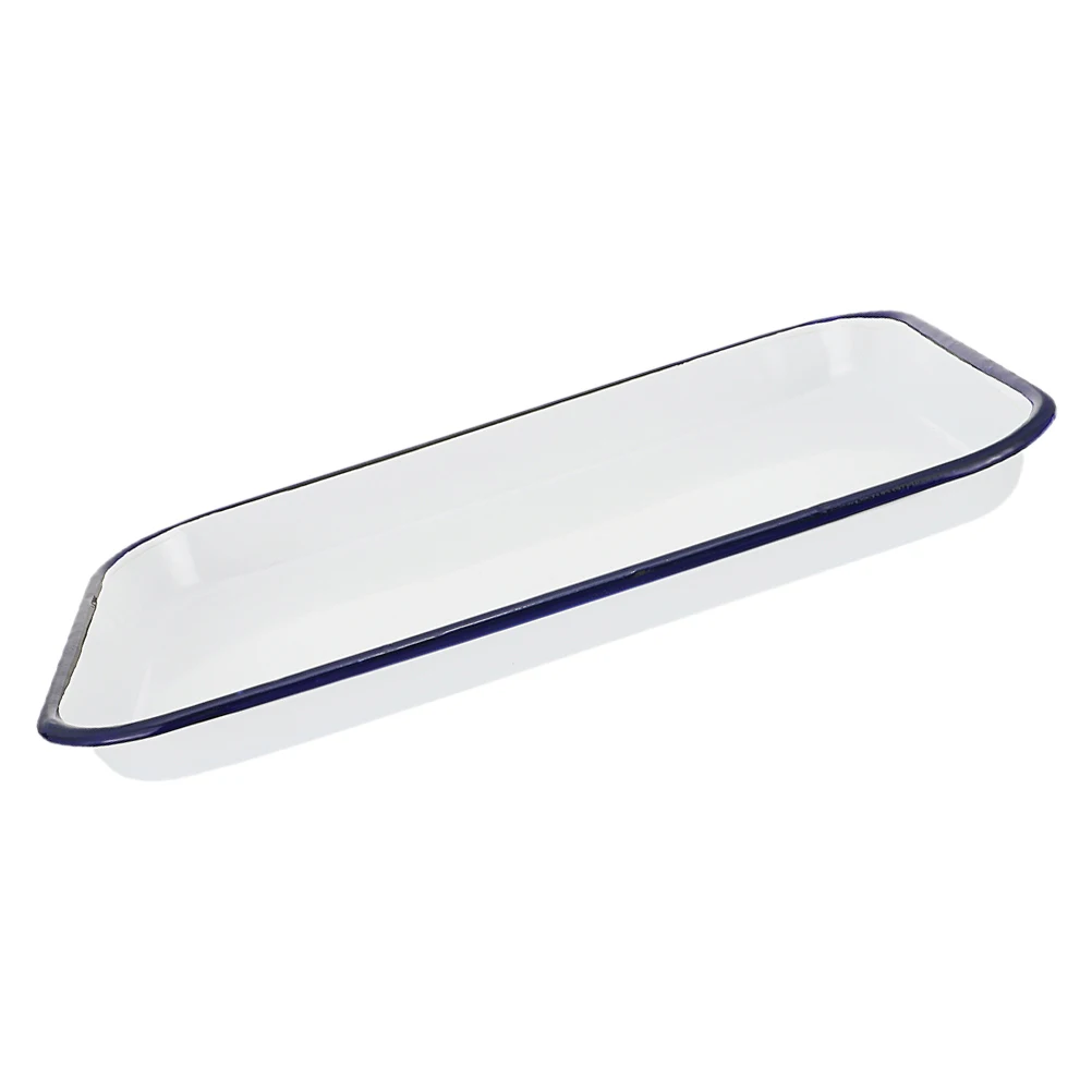 

Sterilized Enamel Square Pan Practical Laboratory Tray Durable Scratch Resistant Rectangular Pan Large Capacity