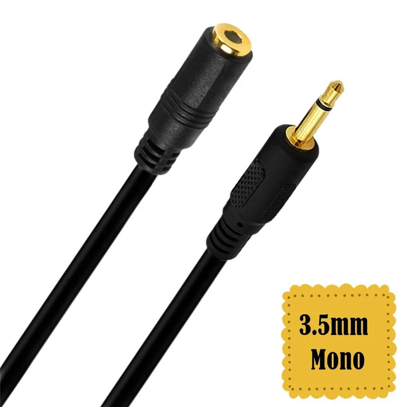 

GYTB-3,5 мм моноудлинительный кабель 3,5 мм 1/8 дюйма TS Mini Audio Jack мужской и женский медный провод