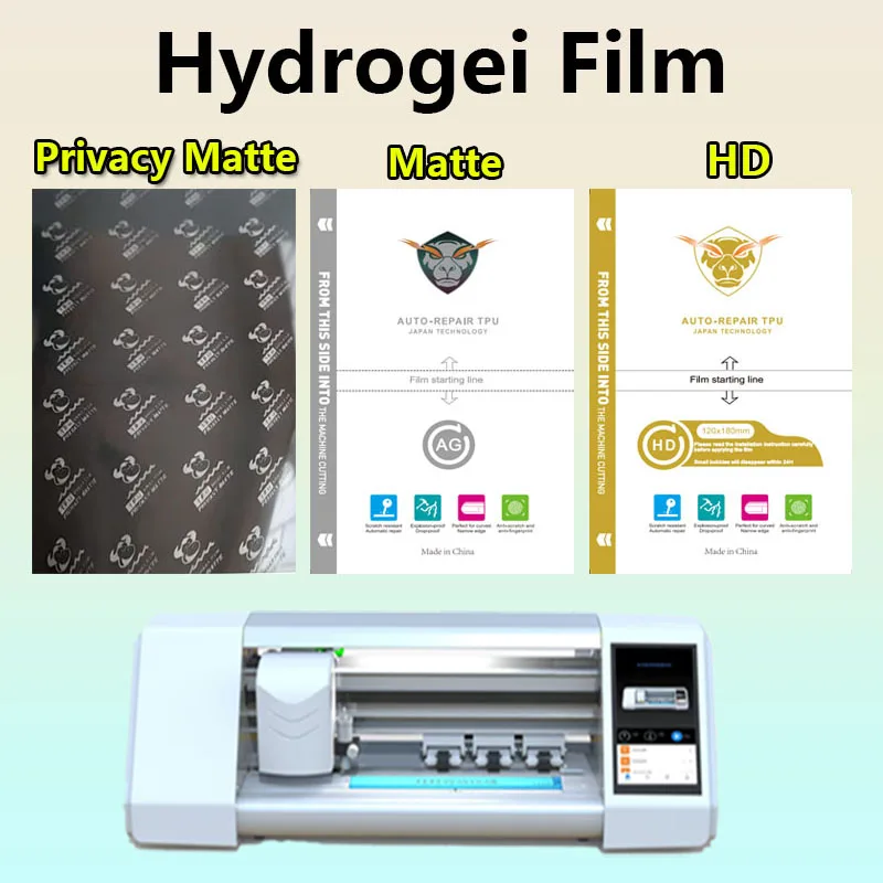 

50Pcs HD/Anti-peep/Matte Hydrogel Film Machine-Cut Flexible Phone Screen Protector Anti-scratch Bubble-Free Universal Fit