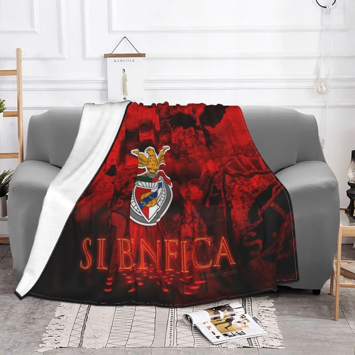 Sl Benfica 2101 Blanket Bedspread Bed Plaid Bedspreads Sofa Blanket Hoodie Blanket Blankets For Beds Bedding And Covers