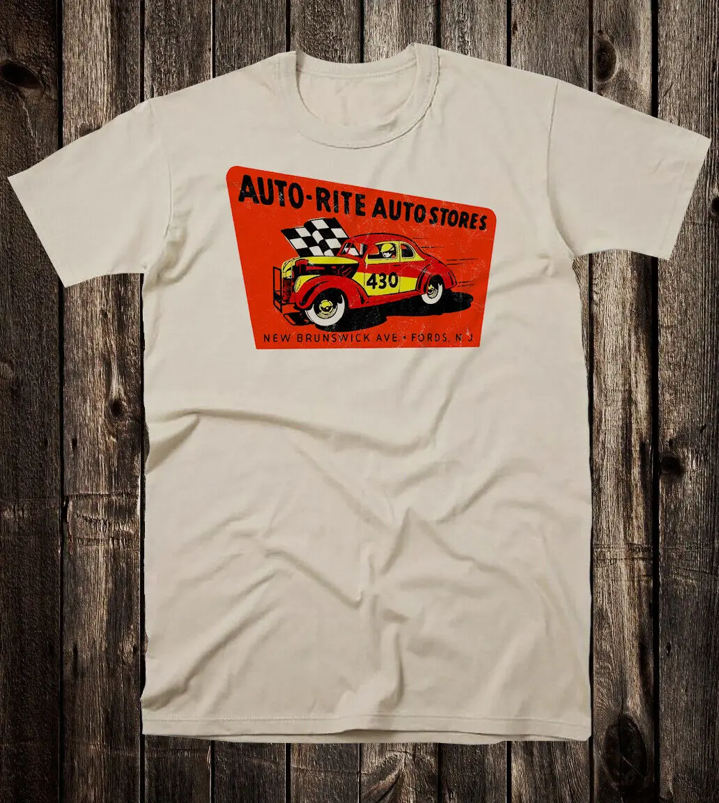 Hot Rod Tee T Shirt Drag Race Racing Nostalgia Auto Rite Store Speed Shop NJ