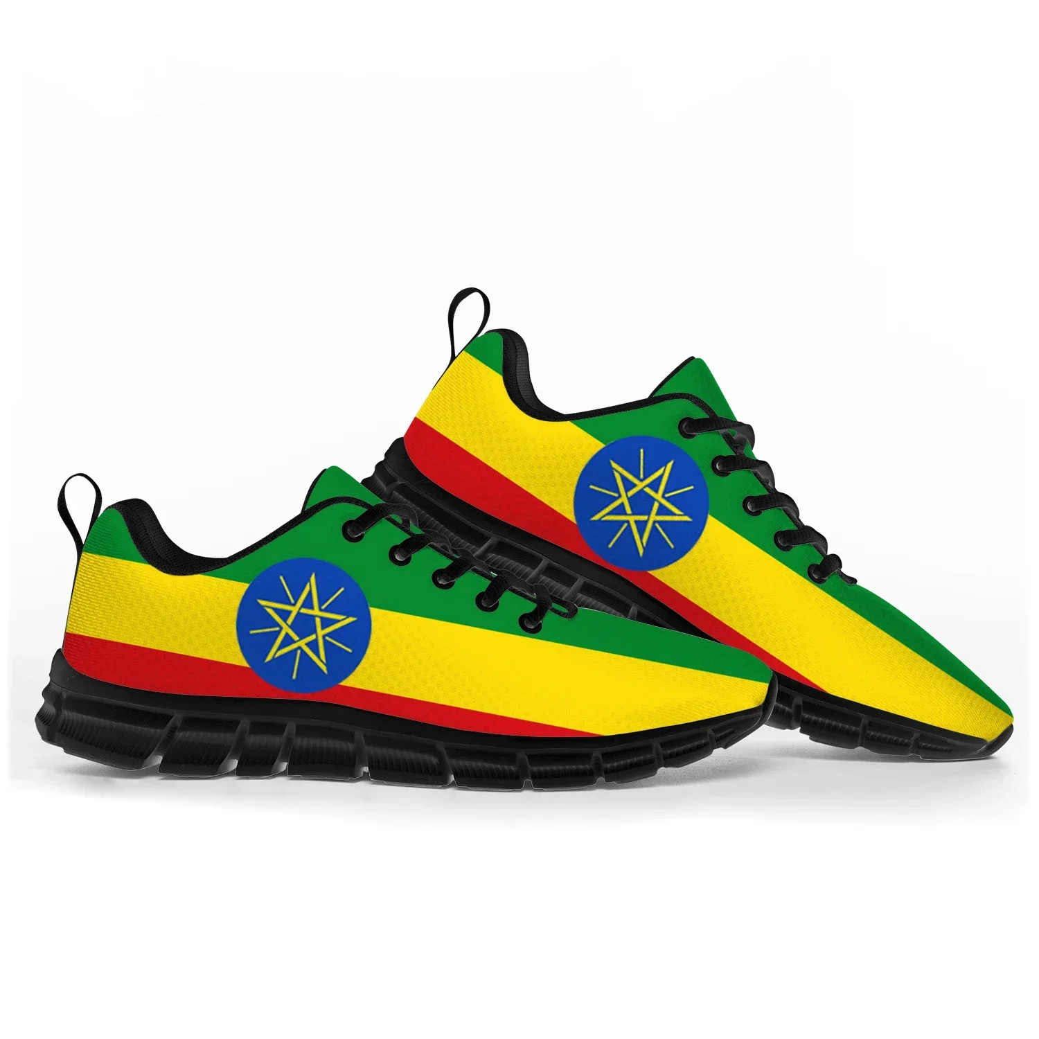 Ethiopian Flag Sports Shoes Mens Womens Teenager Kids Children Sneakers Ethiopia Casual Custom High Quality Couple Shoes