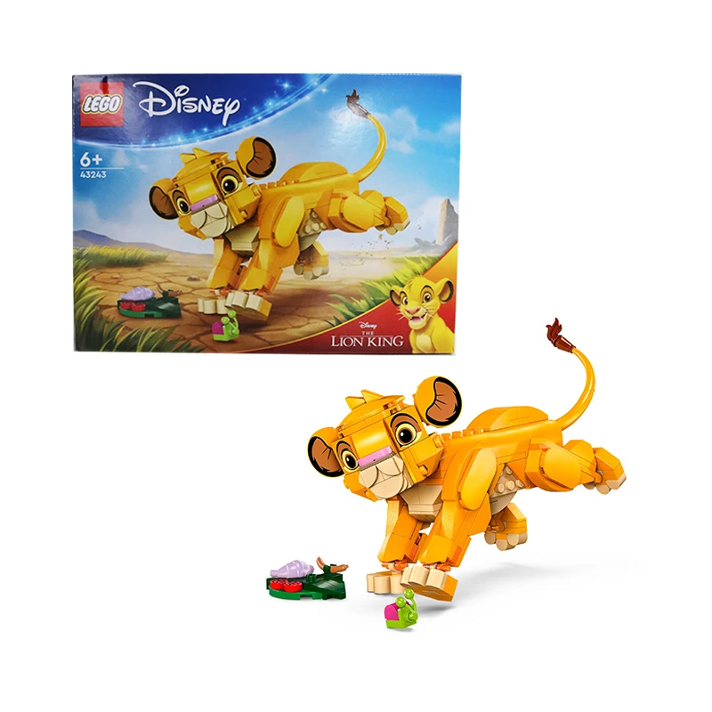 LEGO 43243 Disney Simba the Lion King as Cub, Buildable Toy for Kids , Fun Role Play Gift for Girls and Boys from 6 Years