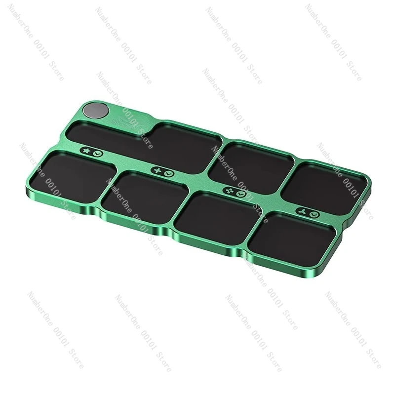 

aluminum alloy magnetic suction tray, suitable for repairing screws on mobile phones and computers