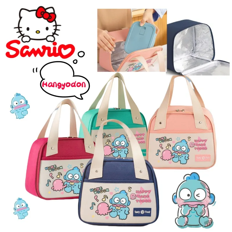 

Hangyodon high-value creative new portable lunch box bag cartoon lunch bag students office workers oil-proof cute insulation bag