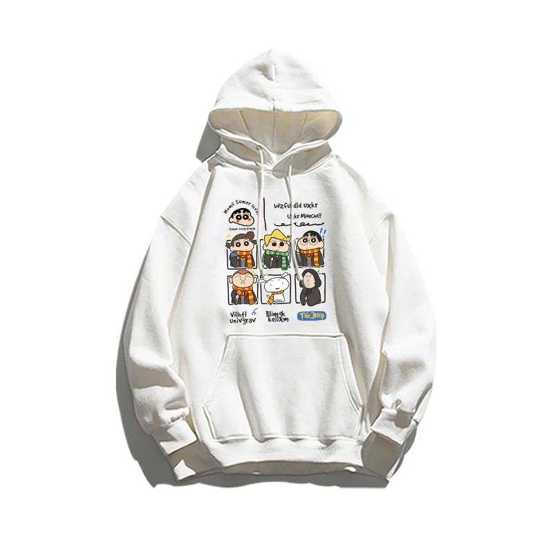 

Casual personalized hoodie women's hooded top Crayon Shin chan style hoodie girls cute hoodie loose sweater women’s clothes