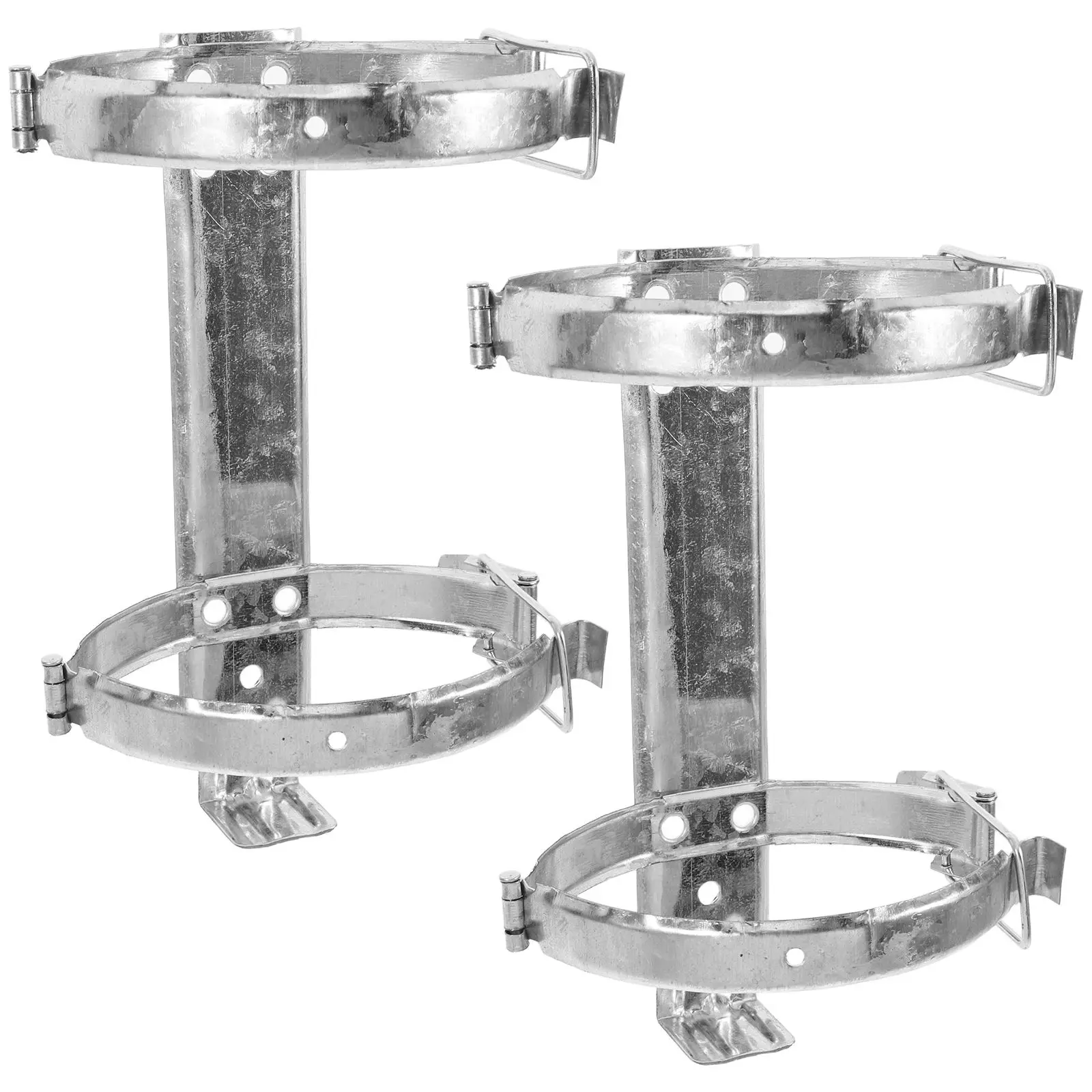 2PCS Fire Extinguisher Bracket Stainless Steel Mount Heavy Duty Vehicle Car Spacesaving Design Easy Installation Home