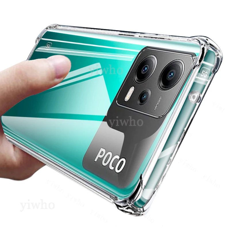 Luxury Clear Soft Silicone Case for Xiaomi Poco X5 5g Shockproof Transparent Xiomi Xiami Poco X 5 Mobile Phone Cases Back Covers