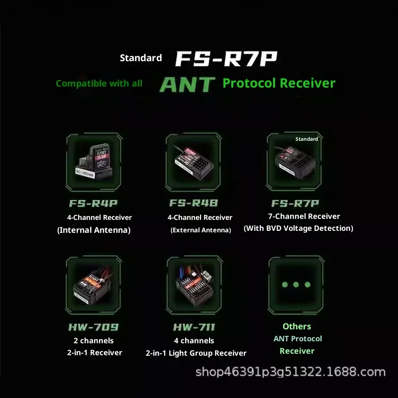 Flysky G7p Rc الارسال والاستقبال R7p Fs-R7p 7ch 2.4ghz تحكم عن بعد لشاحنة مجنزرة سيارة قارب روبوت Fs-G7p