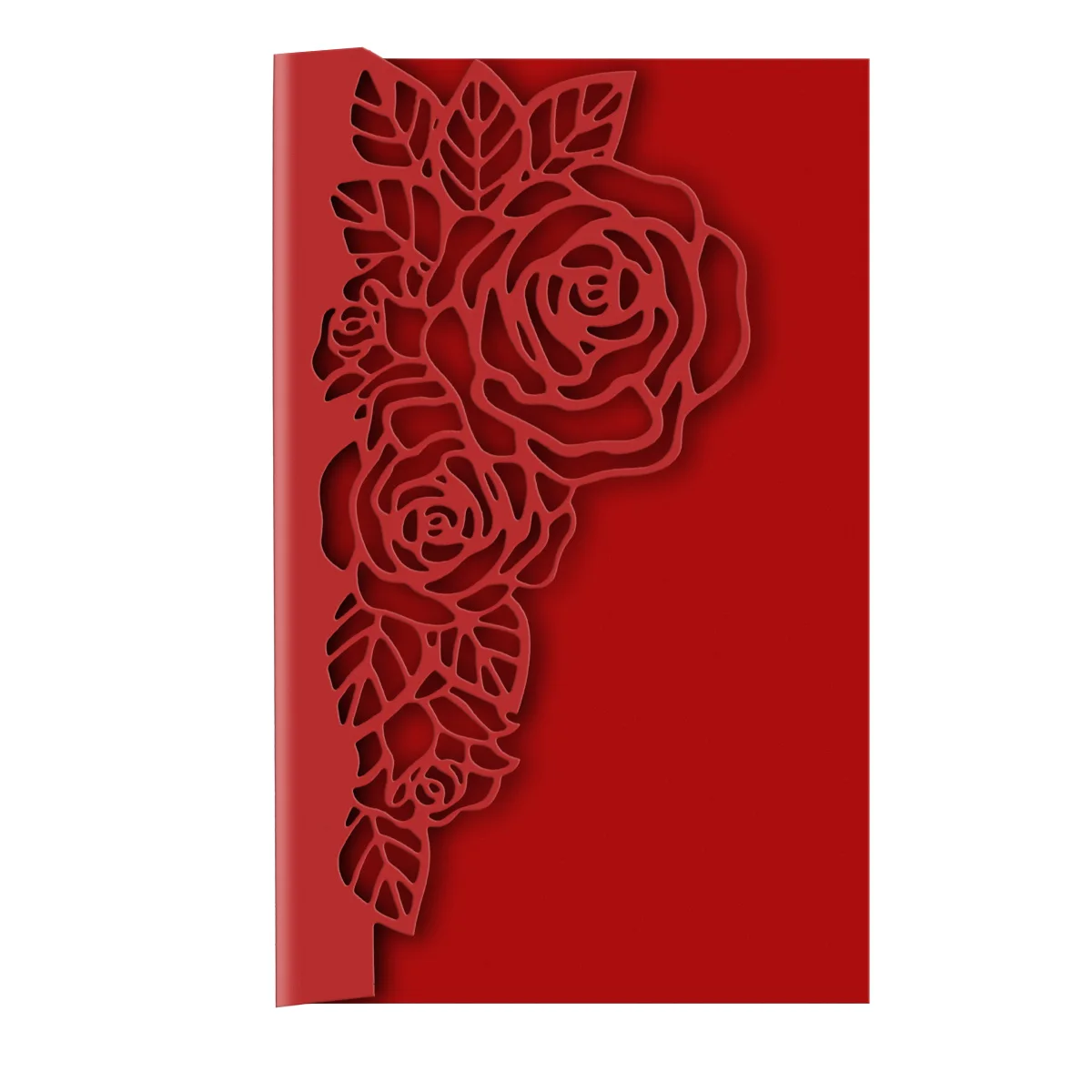 Flower Rose Pattern Border Edge Metal Die Cut Scrapbook Diy Craft Greeting Card Cover Surface Decorating Embossing Cutting Die