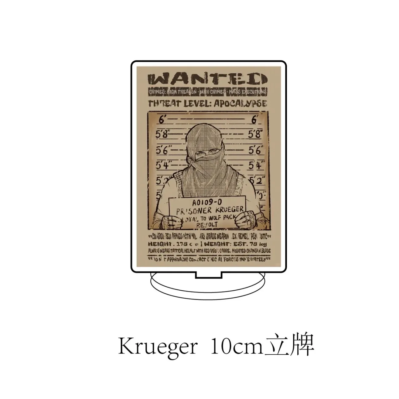 

Оригинальный Call of Duty COD Ghost Konig Keegan Krueger, акриловый стоячий бренд Millet для косплея