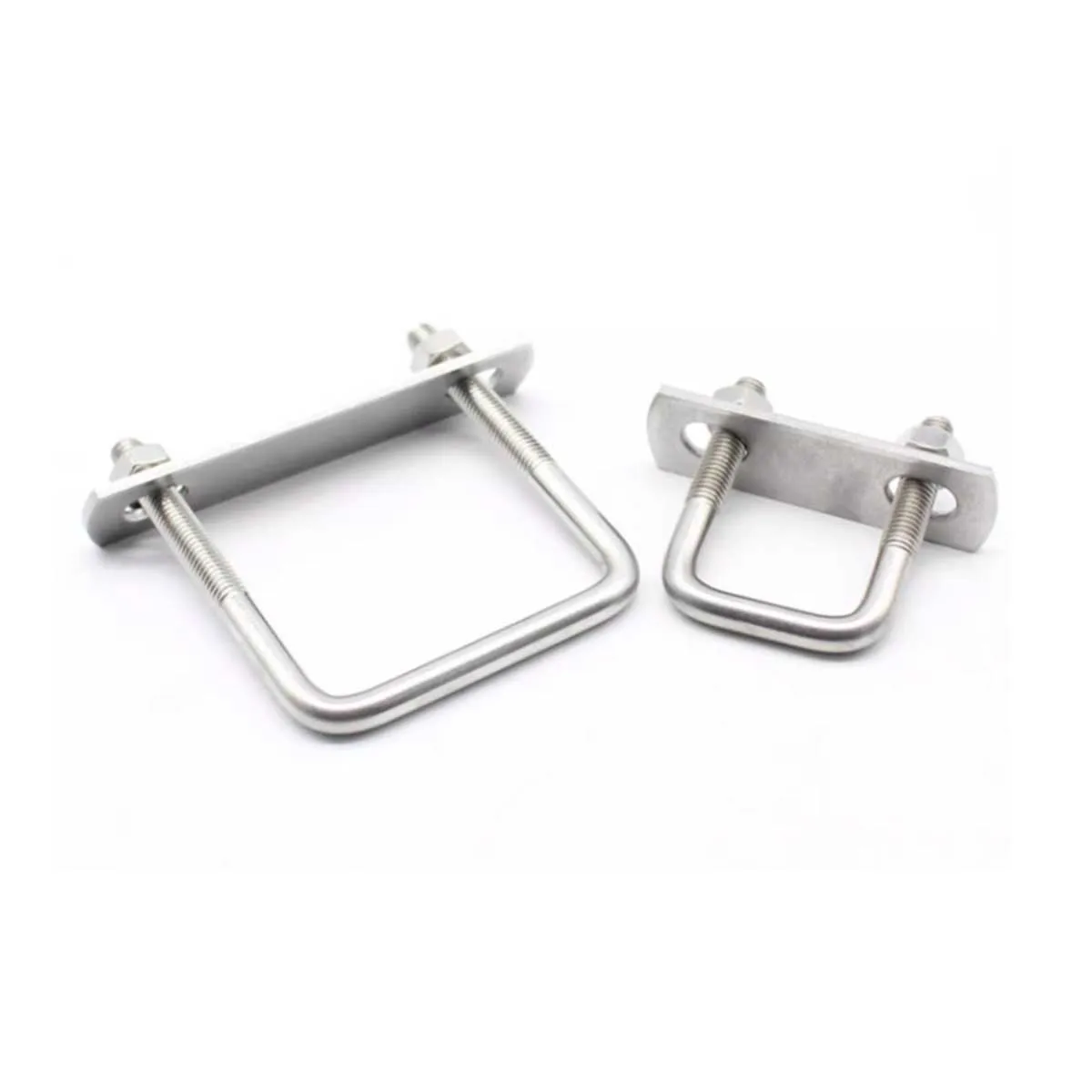 M8M10M12 304 Stainless Steel u-Shaped Screw Right Angle Square Clamp Fixing Clip Horseback Clip Bolt