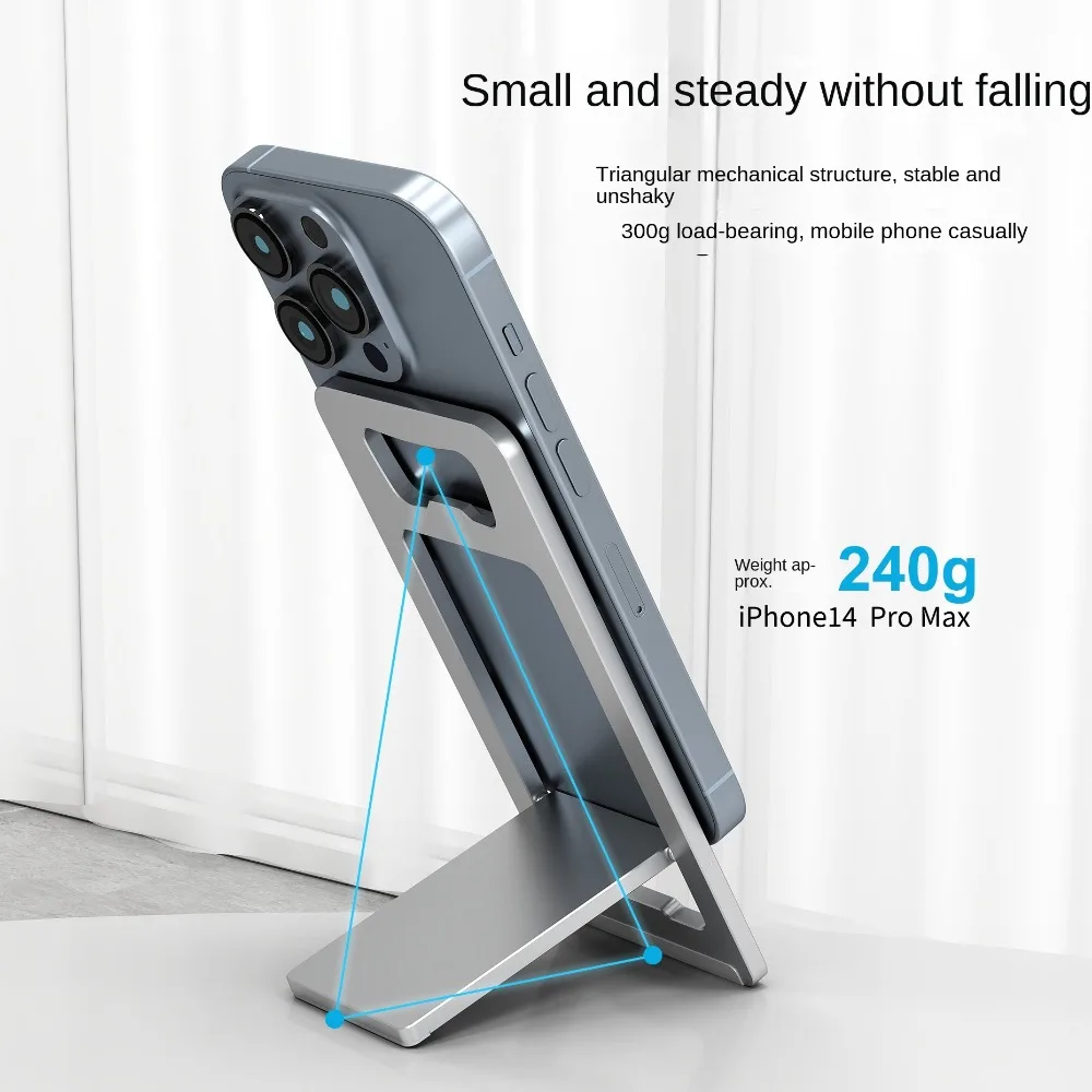

Aluminum Mobile Phone Holder Adjustable Multi-functional Phone Support Stand Anti-slip Lightweight Tablet Stand for Home Office