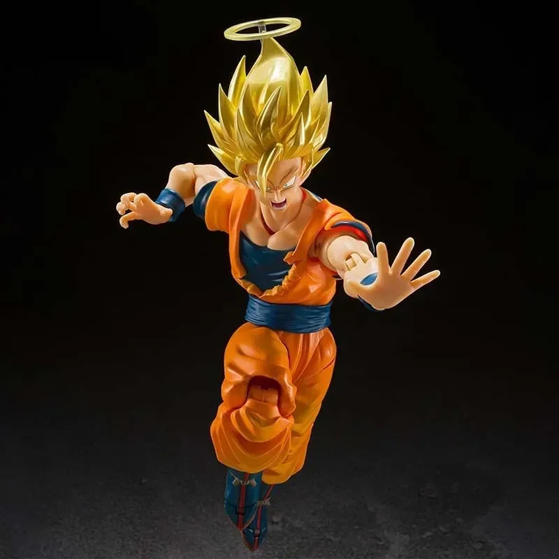 Bandai Figure Dragon Ball Anime Figures SDCC SHF Super Saiyan 2 Goku Exclusive Edition Collection Action Figure Toys For Boys