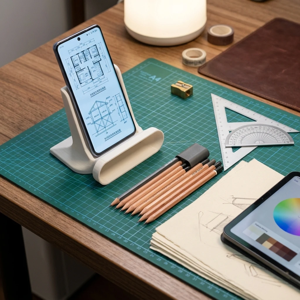 Desktop Sound Amplifying Phone Stand Universal Anti Slip Cellphone Holder 3D Printed Sound Boost Mobile Bracket