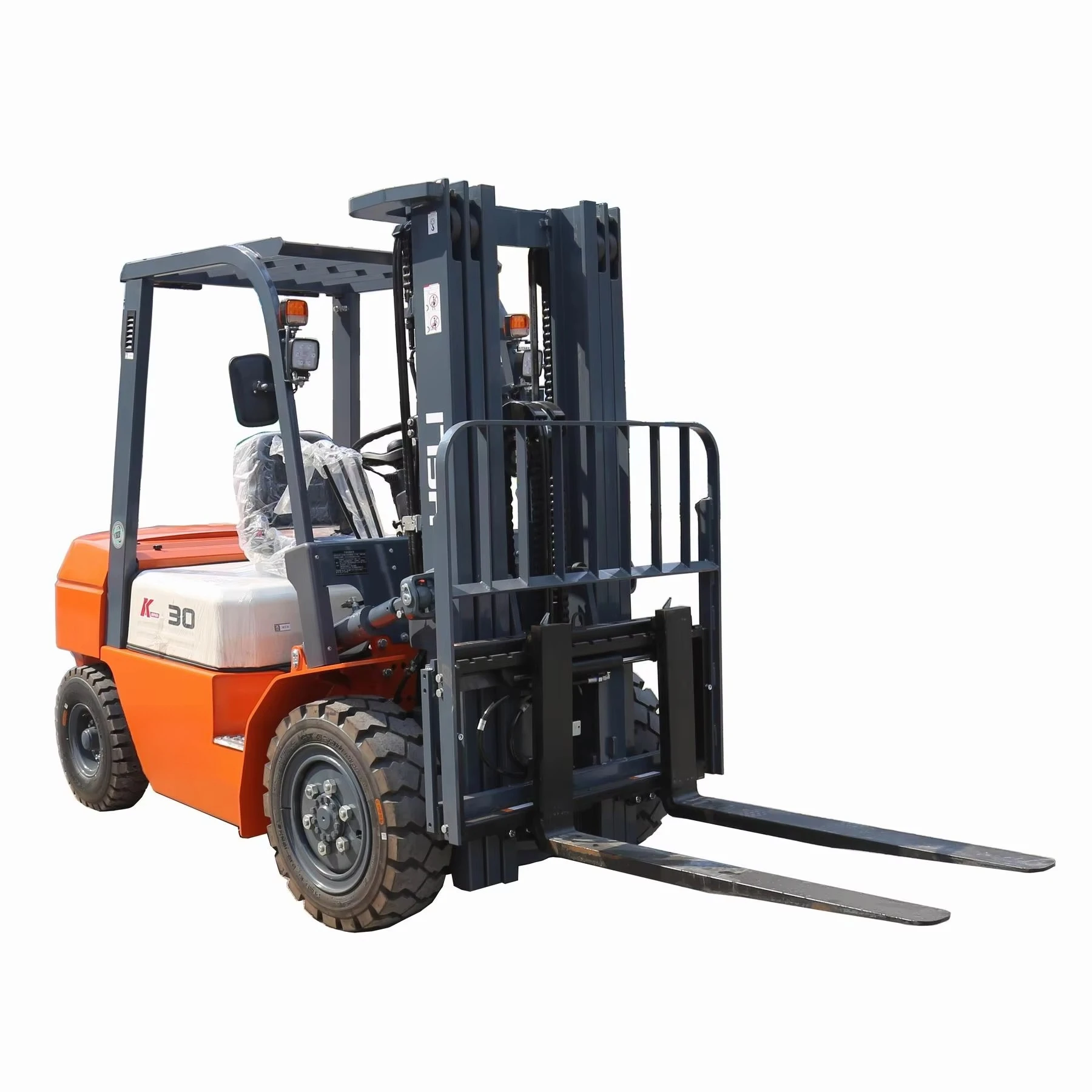 China Cheap Small 4x4 Mini Electric Propane Haili Engine 3 Ton Forklift Rack