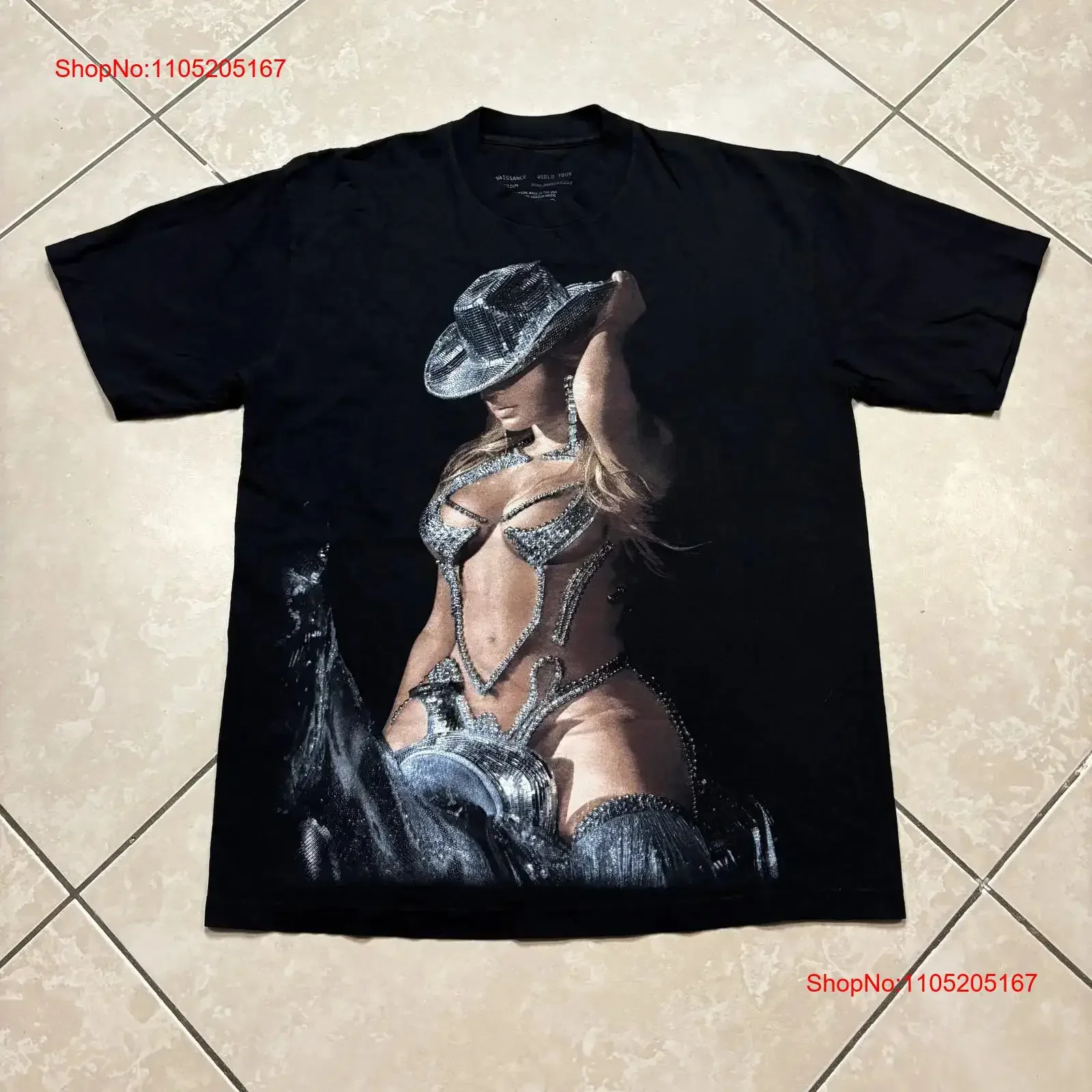 

Beyoncé Renaissance Tour T Shirt Mens Medium 2023 World Concert vintage Washed Slightly Stretched fashion homme graphic