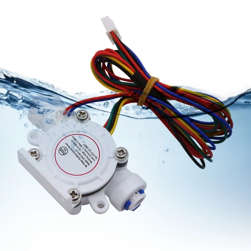 DN8- G1/4 Hall Effect Liquid TDS Temperature Flow Sensor Water Flow Switch- Control DC5-24V Flowmeter Fluidmeter Counter 517A