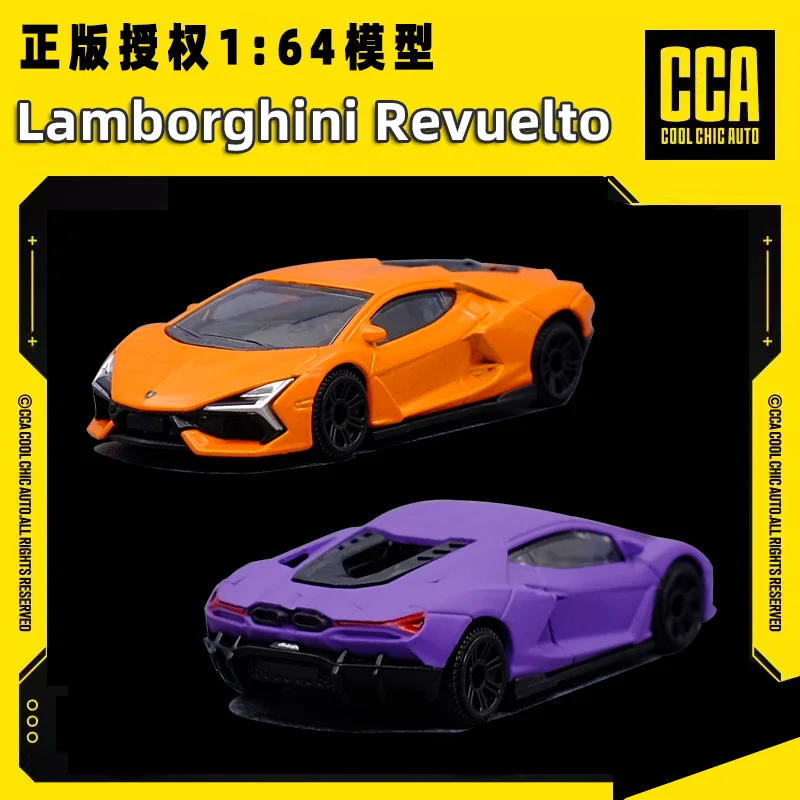 CCA Lamborghini Revuelto 1/64 coche deportivo modelo fundido a presión coche de colección deslizante de cuatro ruedas modelo de coche de juguete para niños