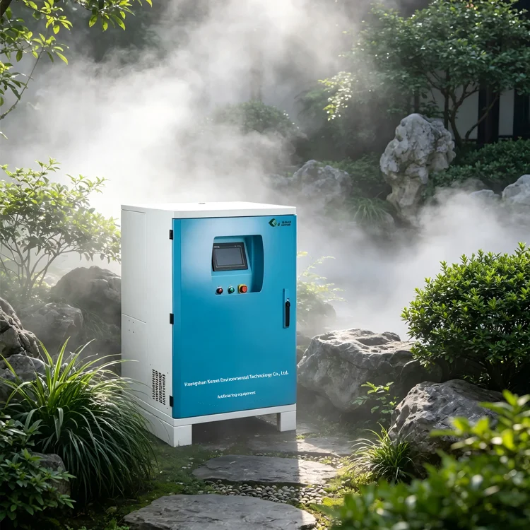 Smart Remote Control Misting System Outdoor Humidifying Artificial Fog Cooling Machine