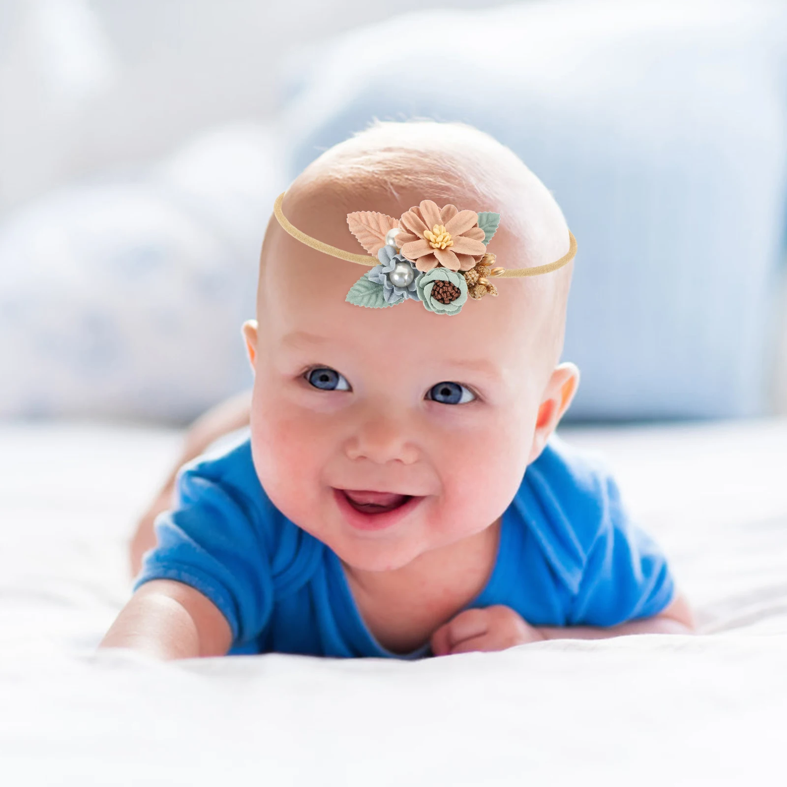 

Baby Girl Floral Elastic Headband Infant Toddler Stretch Flower Hairband Newborn Accessory Baby Headbands Lovely Hairbands