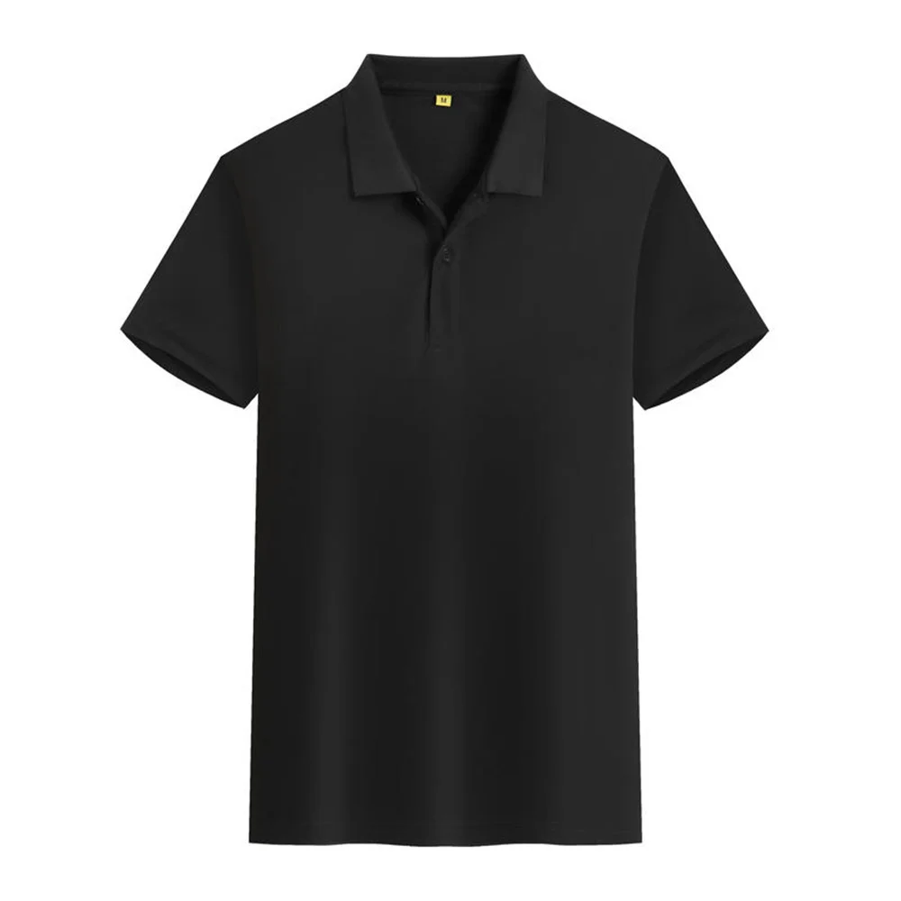 2024 Polo collar shirt, men\'s solid color short sleeved t-shirt, new summer fashion brand, versatile casual half sleeved top