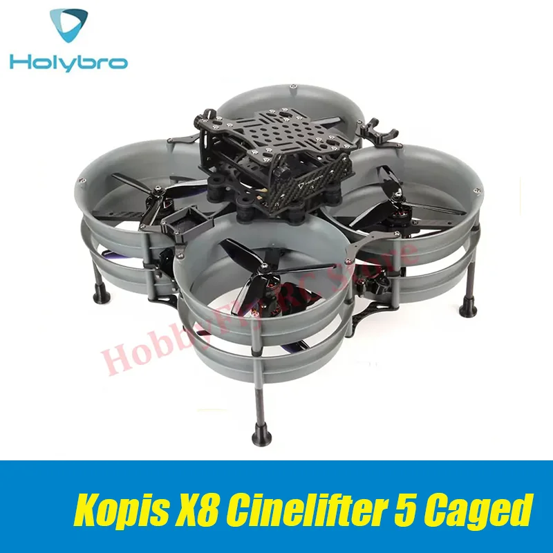 Holybro Kopis X8 Cinelifter 5”- Ducted FPV Frame ARF PNP Kakute H7 FC Tekko32 F4 4in1 50A ESC F60 KV1750 Motor 5055S-3 Propeller